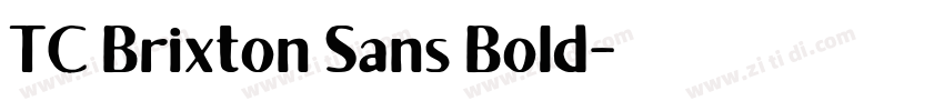 TC Brixton Sans Bold字体转换